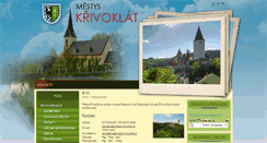 Desktop Screenshot of mestys-krivoklat.cz